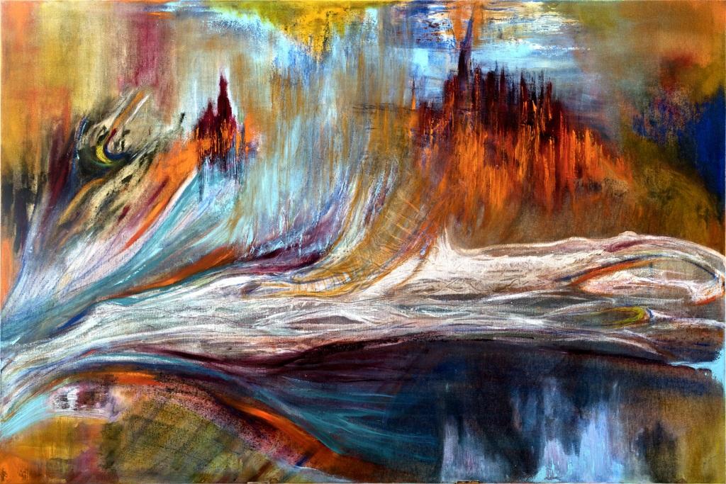 Acrylic & oil mix media on canvas 120X80