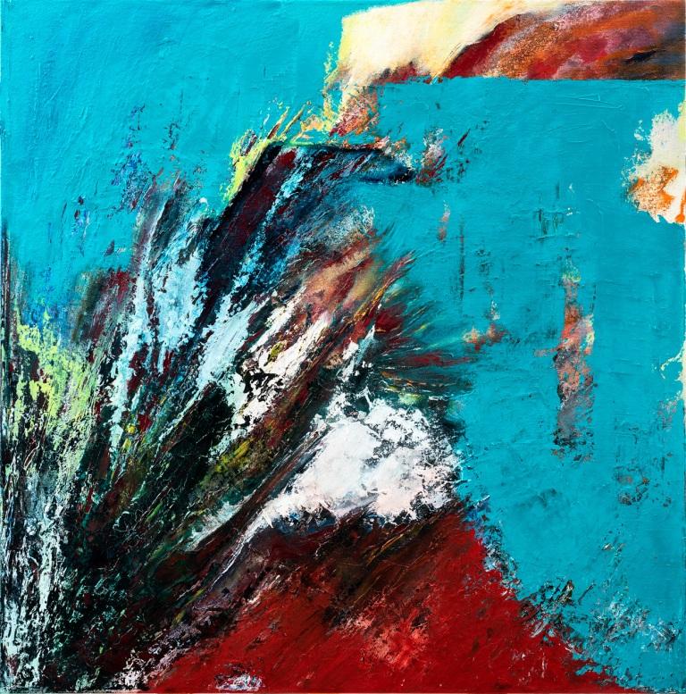 Acrylic & oil mix media on canvas 80X80