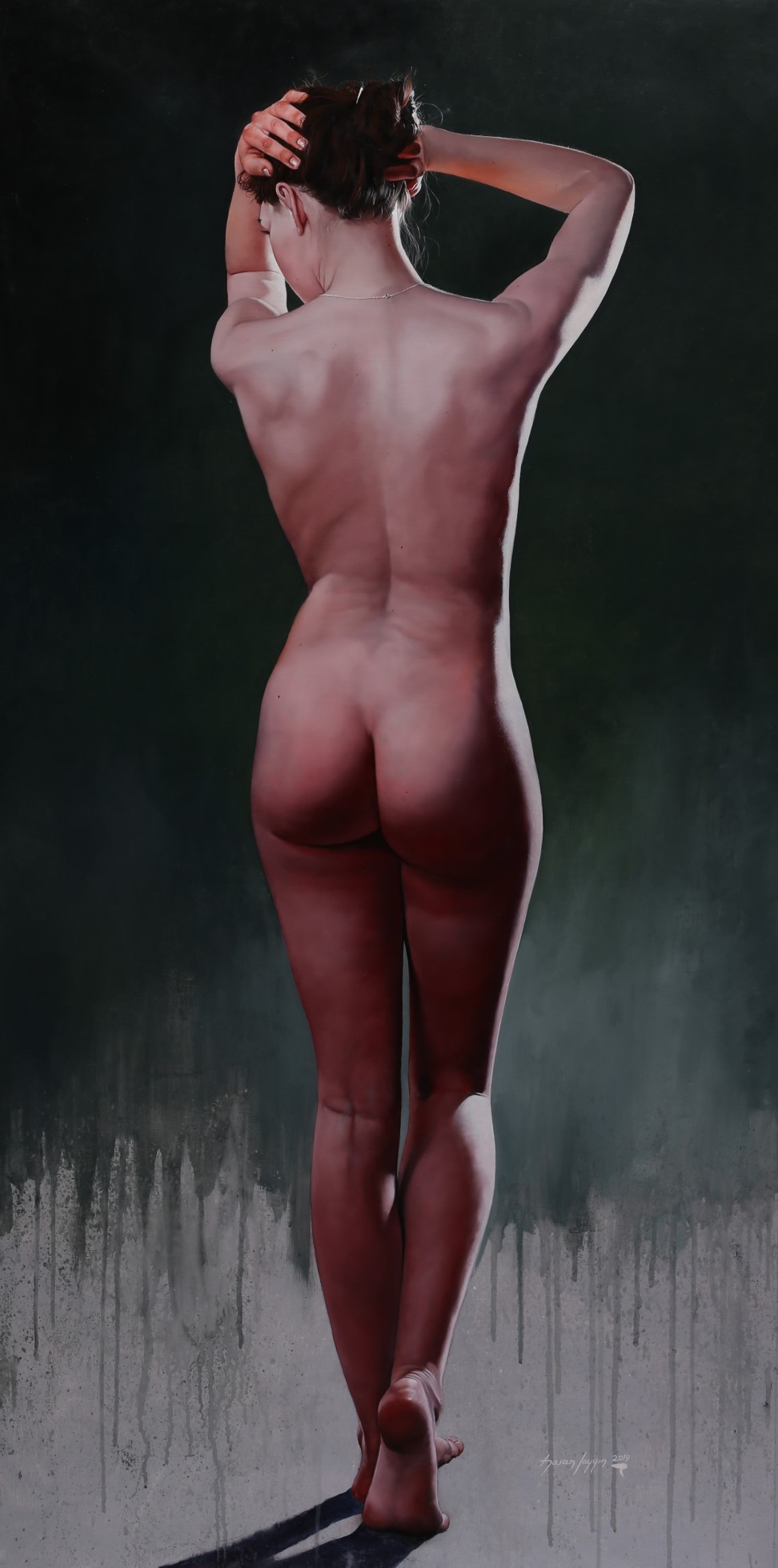 Alizée (140x70cm) oil on canvas