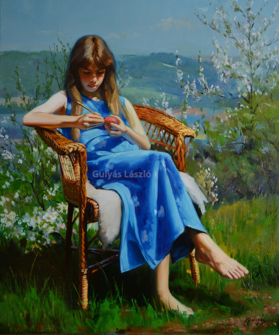 Preparing for Easter 60x50
