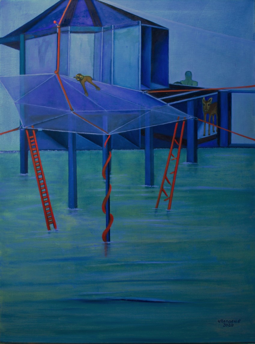 The way is clear, oil on canvas, size 80 x 60 cm, 2020