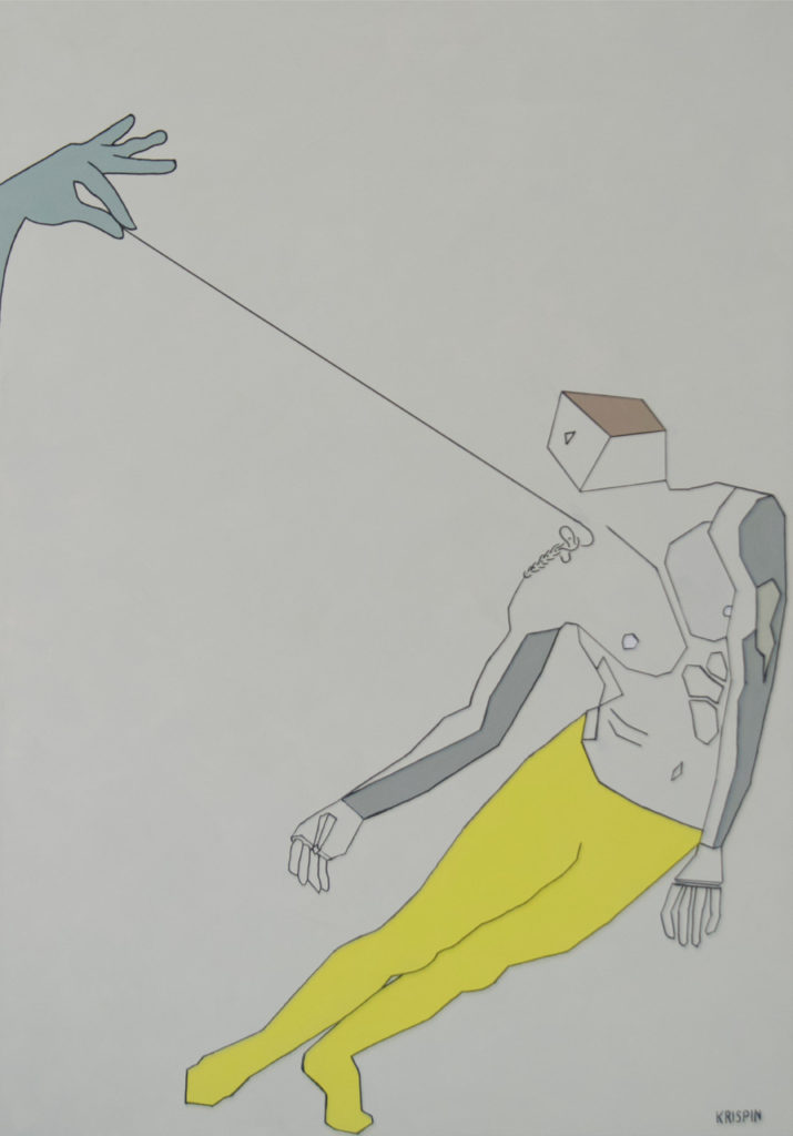 ASSI KRISPIN Hangover Acrylic 70x100 cm