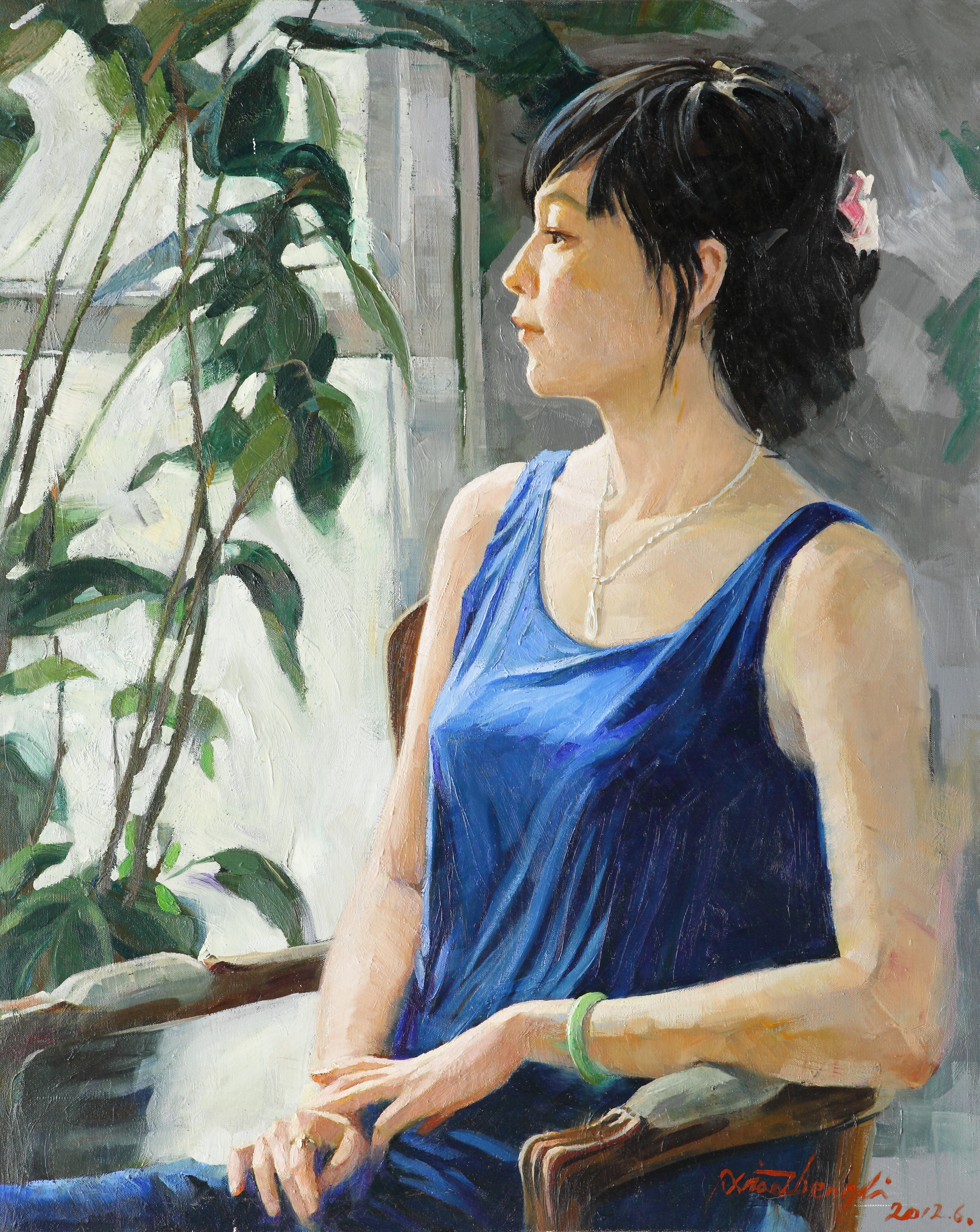 oil painting Xiaofang 100×80cm