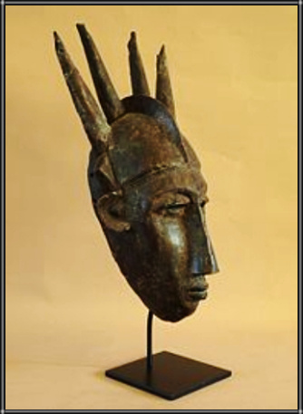 African head black wood