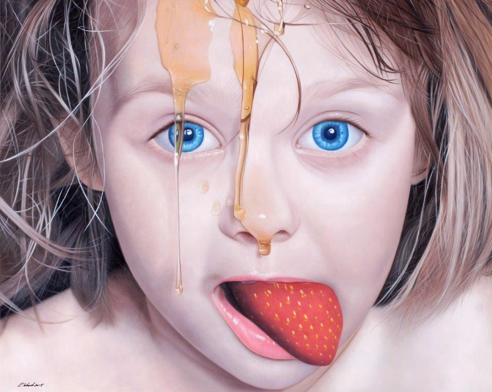 LE 37 strawberry mouth 100x80