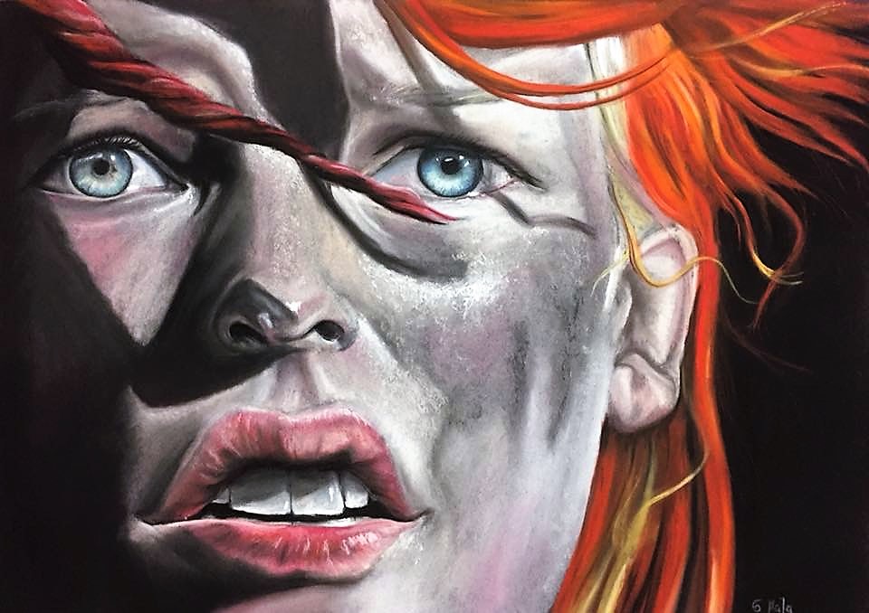 Milla Jovovich Als Leeloo Pastell, 70x50 cm