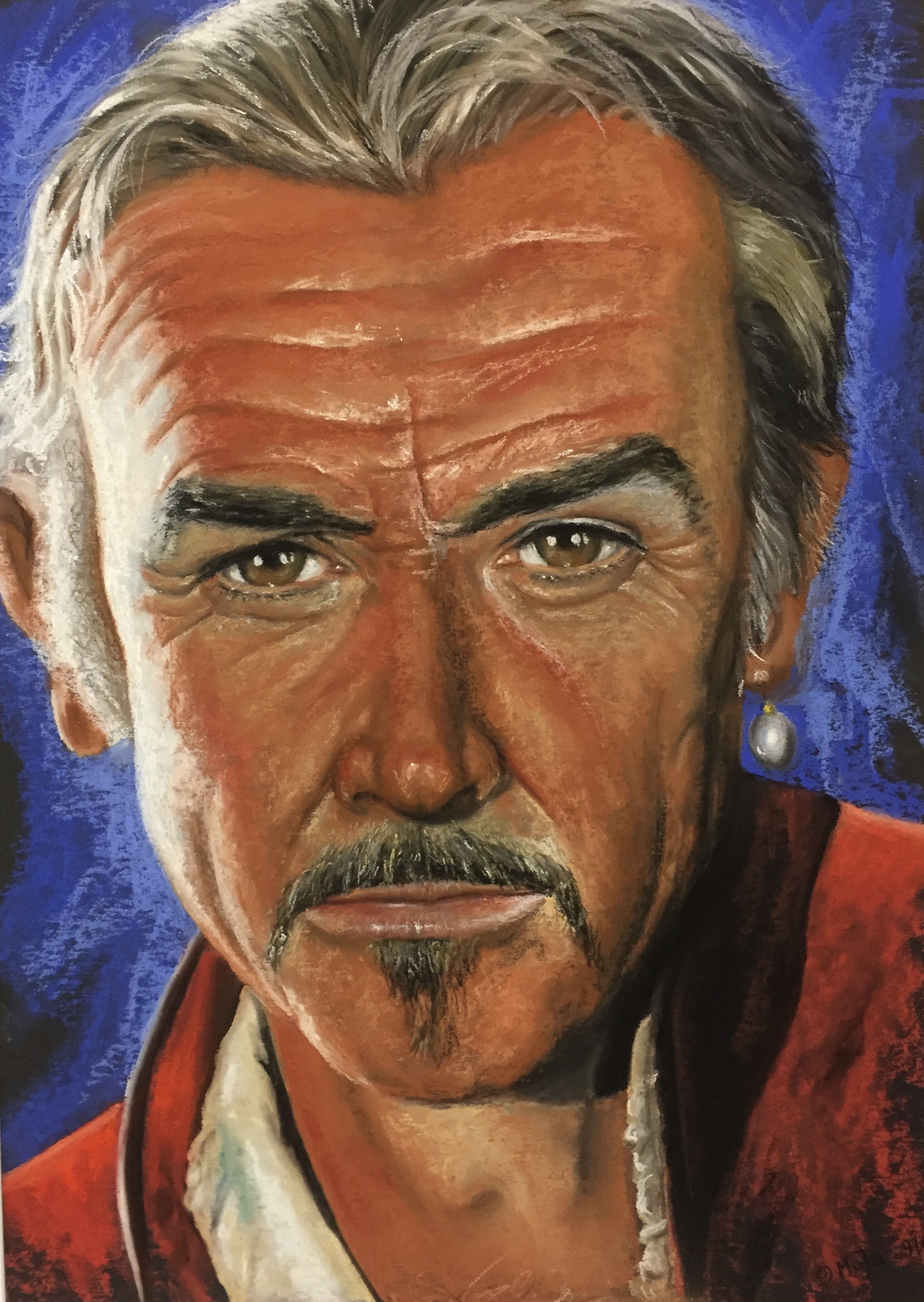 Sean Connery als Ramirez Pastell,50x70 cm