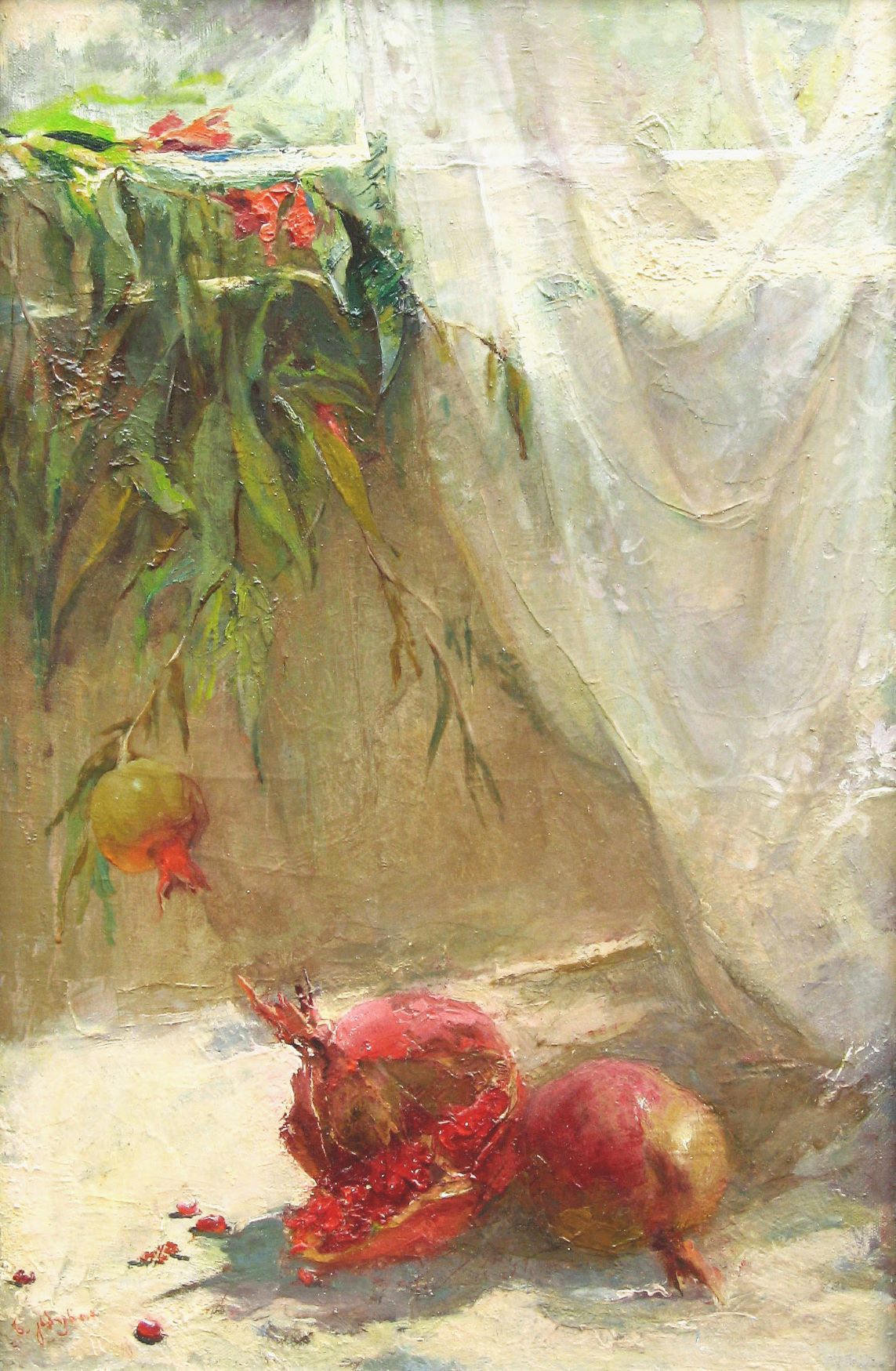 Pomegranate Colour oil on canvas 73 х 47 2002y.