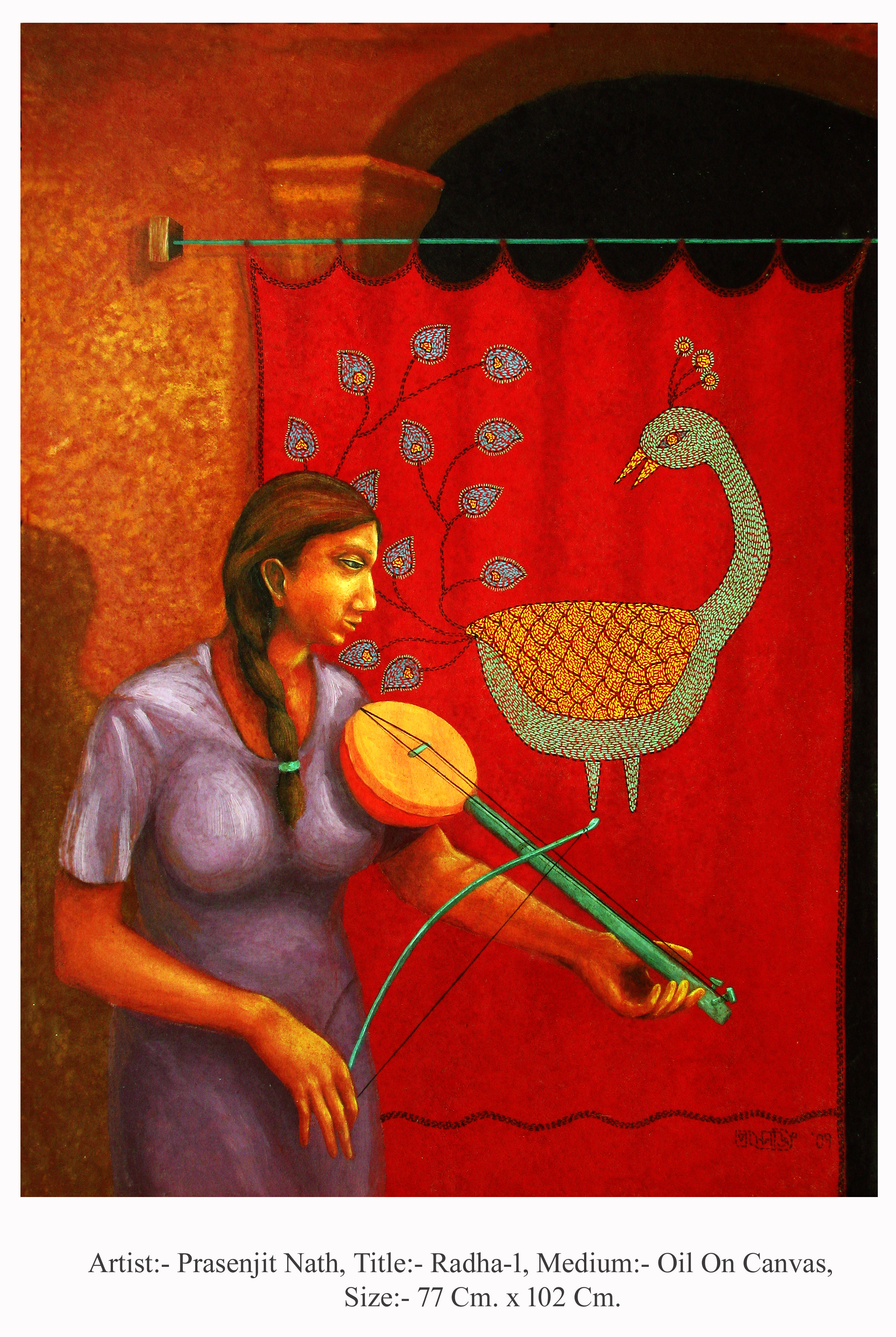 Radha 1 Oil On Canvas 77 Cm. x 102 Cm. 2009 $ 700