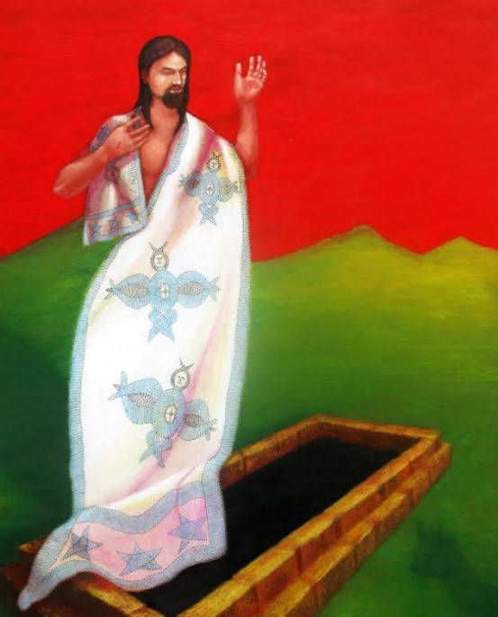 Re-Birth Of Jesus Oil & Acrylic On Canvas 153 Cm. x 122 Cm. 2013 $ 1000