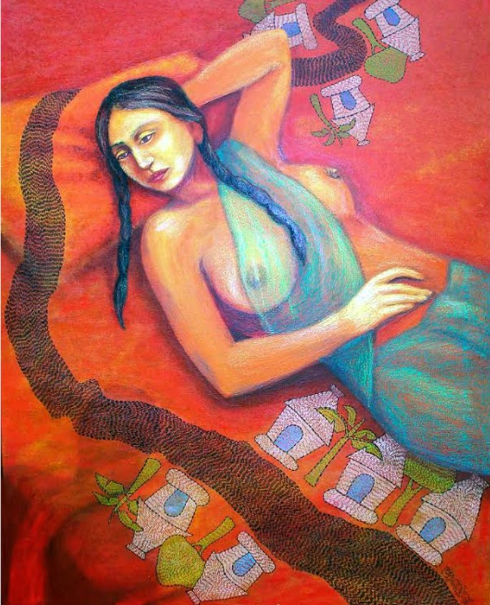 Dream Girl Oil On Canvas 69 Cm. x 87 Cm. 2006 $ 500