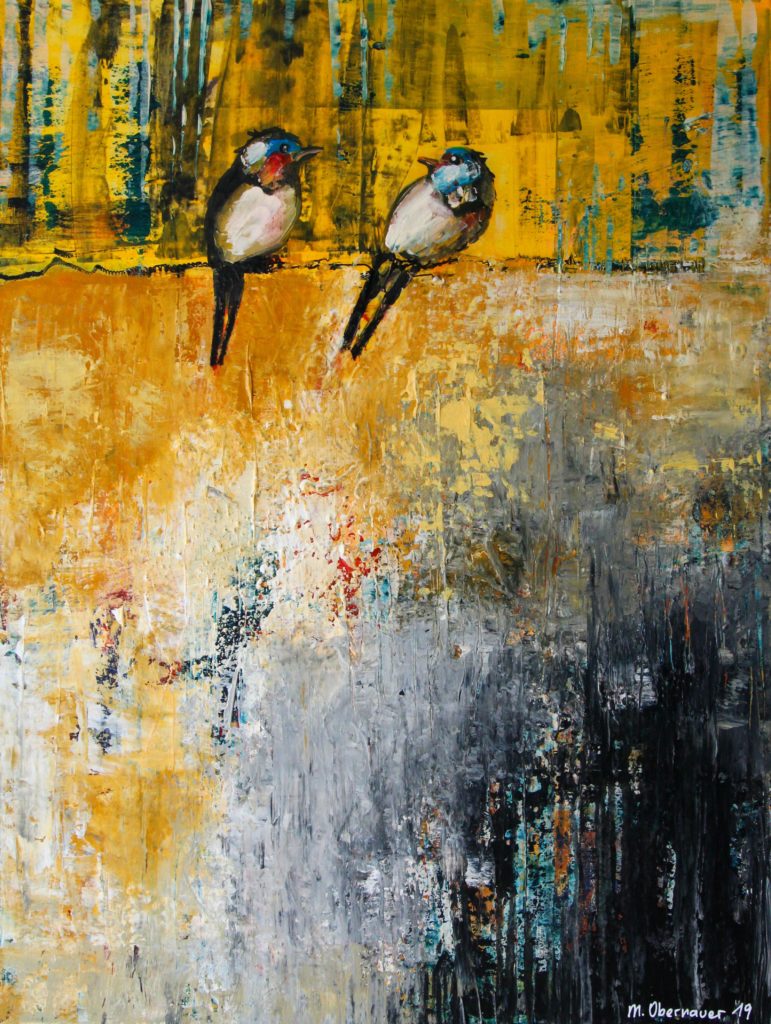 Birds Acryl on Canvas 60 x 80 cm